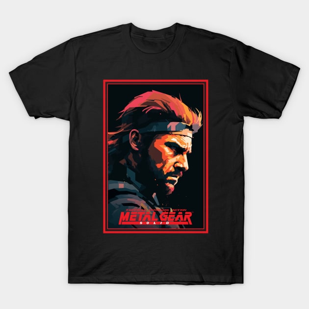 Snake - Metal Gear Solid T-Shirt by NeonOverdrive